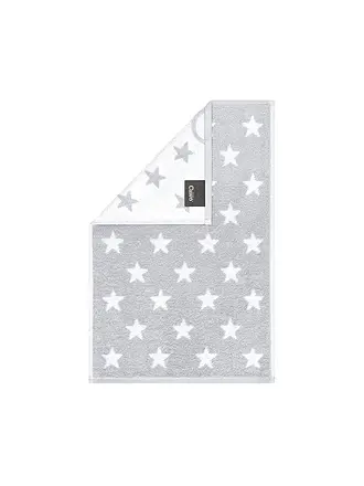 CAWÖ | Gästetuch NEW STAR 30x50cm Beige/Basalt | weiss